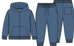 Infant Boys Blue Zip Tracksuit Set