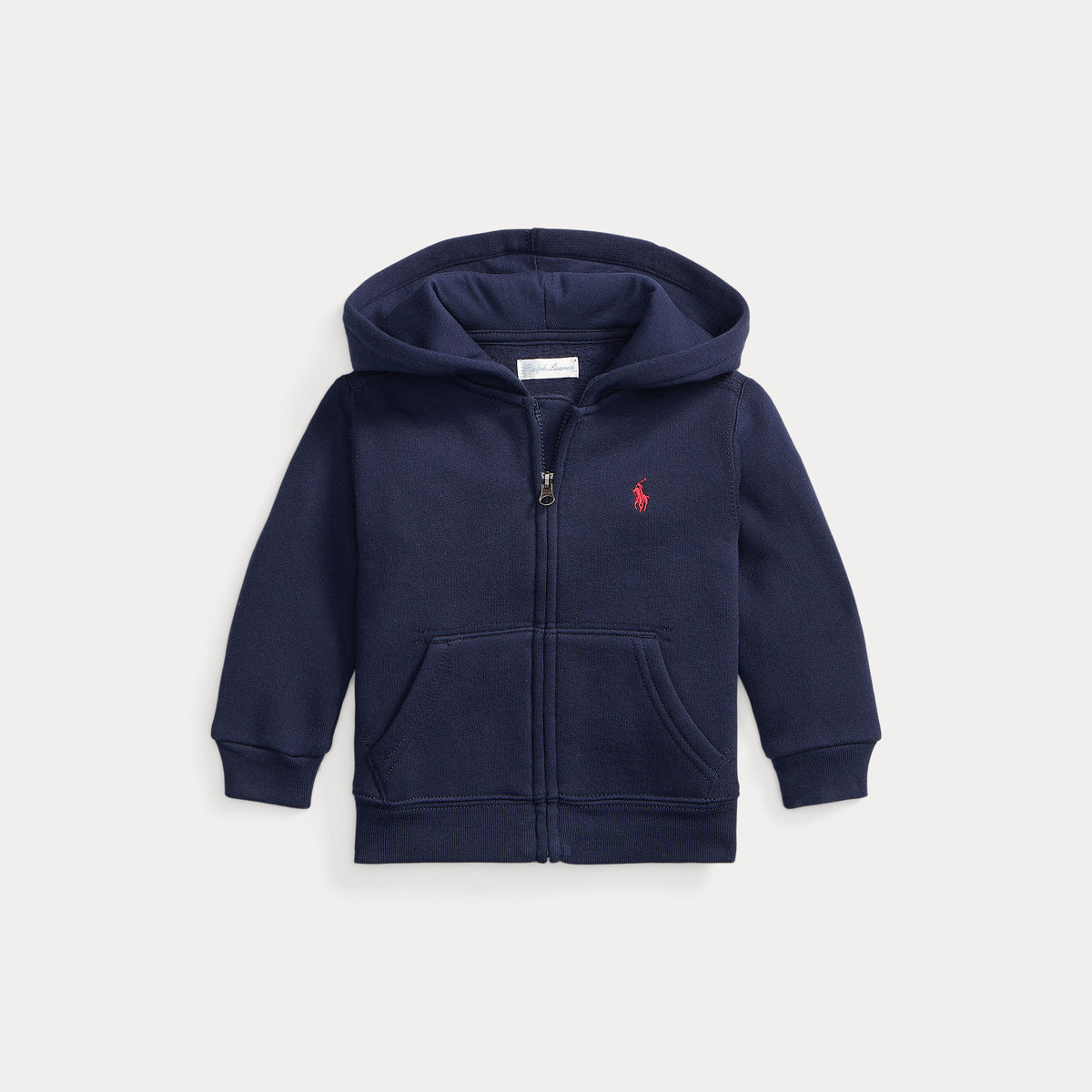 Ralph Lauren Baby Boys Navy Full Zip Hoodie | Casa Childrenswear