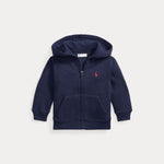 Ralph Lauren Baby Boys Navy Full Zip Hoodie | Casa Childrenswear