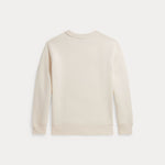 Ralph Lauren Boys Cream Polo Graphic Jumper - back view