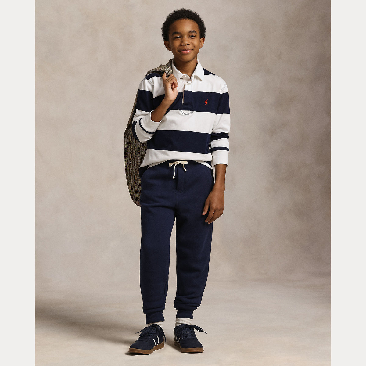 Ralph Lauren Boys Navy Joggers | Casa Childrenswear