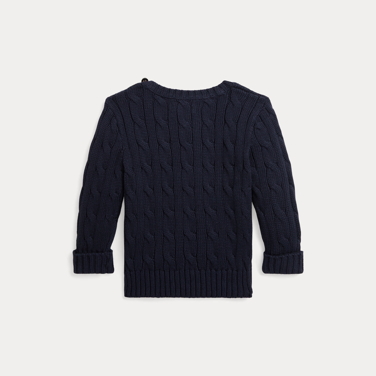 Ralph Lauren Baby Boys Cotton Cable Sweater | Casa Childrenswear