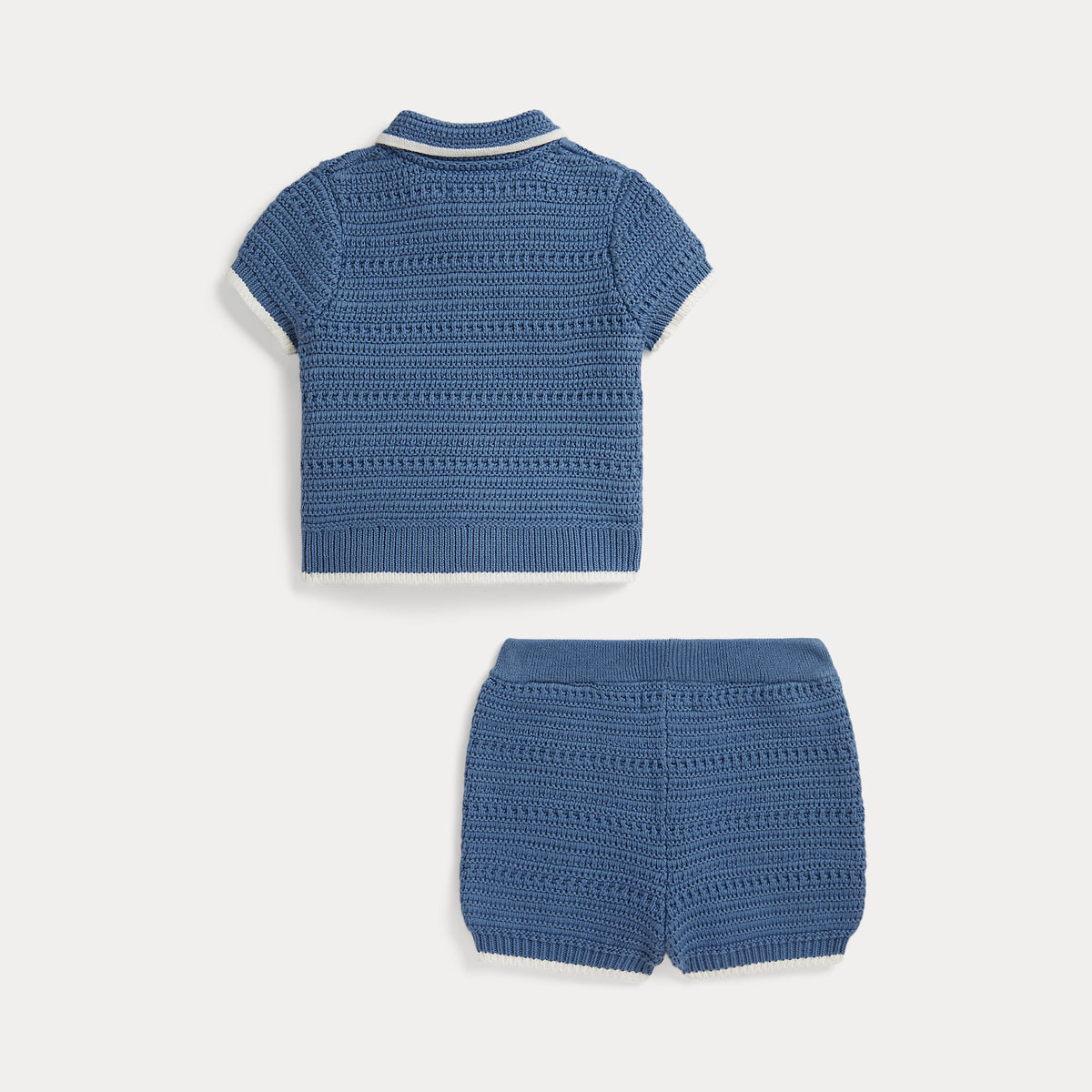 Ralph Lauren Baby Boys Knitted Shirt & Short Set | Casa Childrenswear