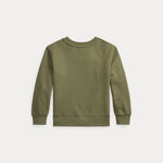 Ralph Lauren Boys Olive Green Bear Sweatshirt - back view