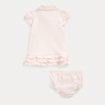 Baby Girls Pink Dress with Print