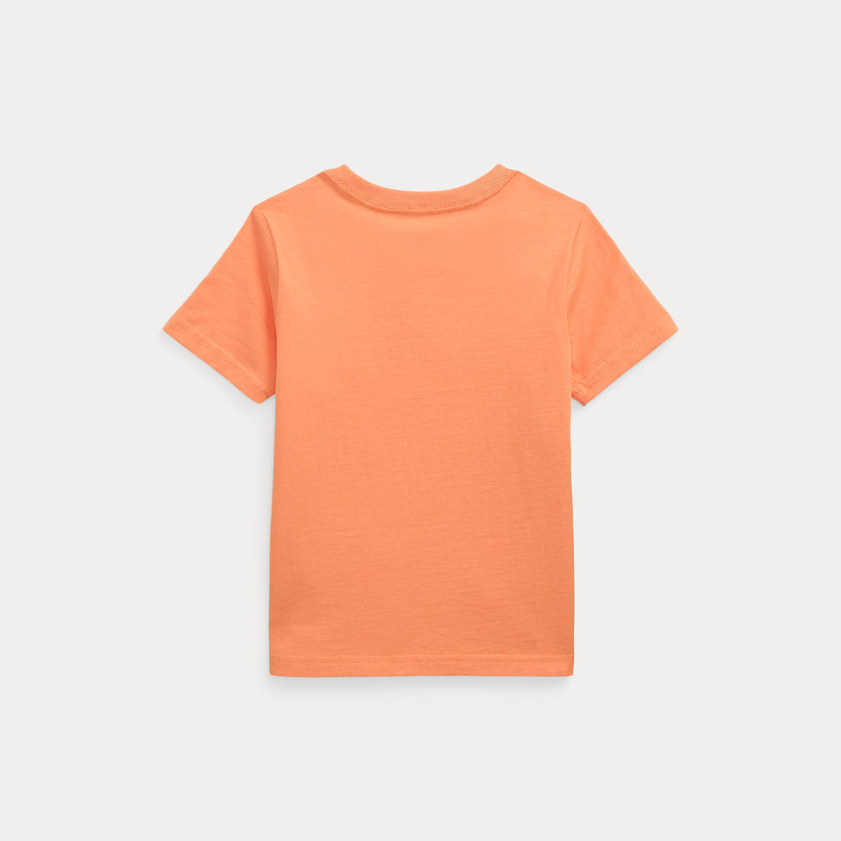 Cotton Jersey Crewneck T-Shirt Orange