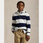 Ralph Lauren Boys Striped Rugby Shirt - back view