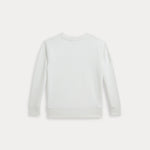 Ralph Lauren Boys Crewneck Super Soft White Sweatshirt | Casa Childrenswear