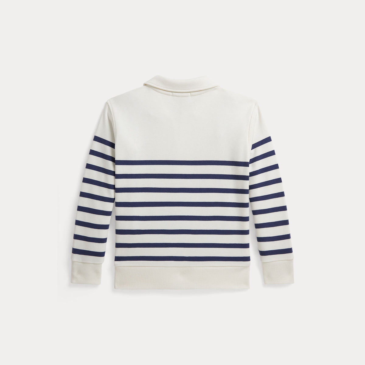 Ralph Lauren Boys Blue Half Zip Striped Sweatshirt | Casa Childrenswear