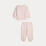 Ralph Lauren Baby Girls Pink Bear Print Tracksuit Set | Casa Childrenswear