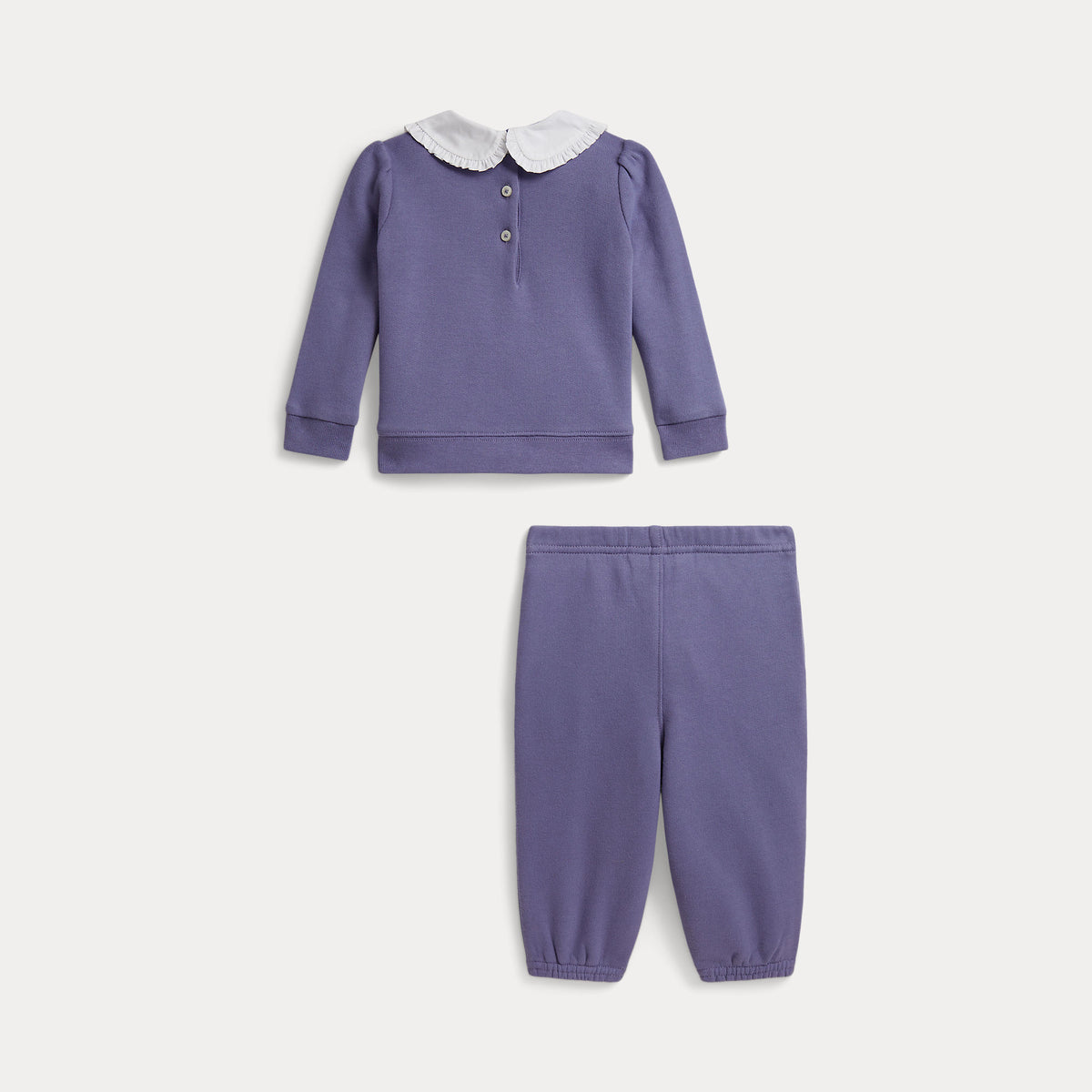 Ralph Lauren Infant Girls Summer Purple Tracksuit Set - back view