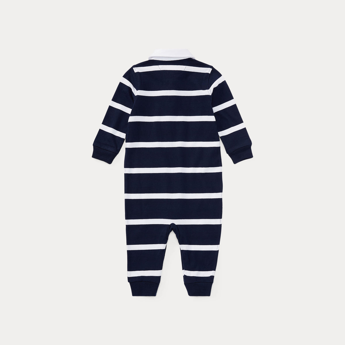 Ralph Lauren Baby Boys Striped Rugby Babygrow - back view