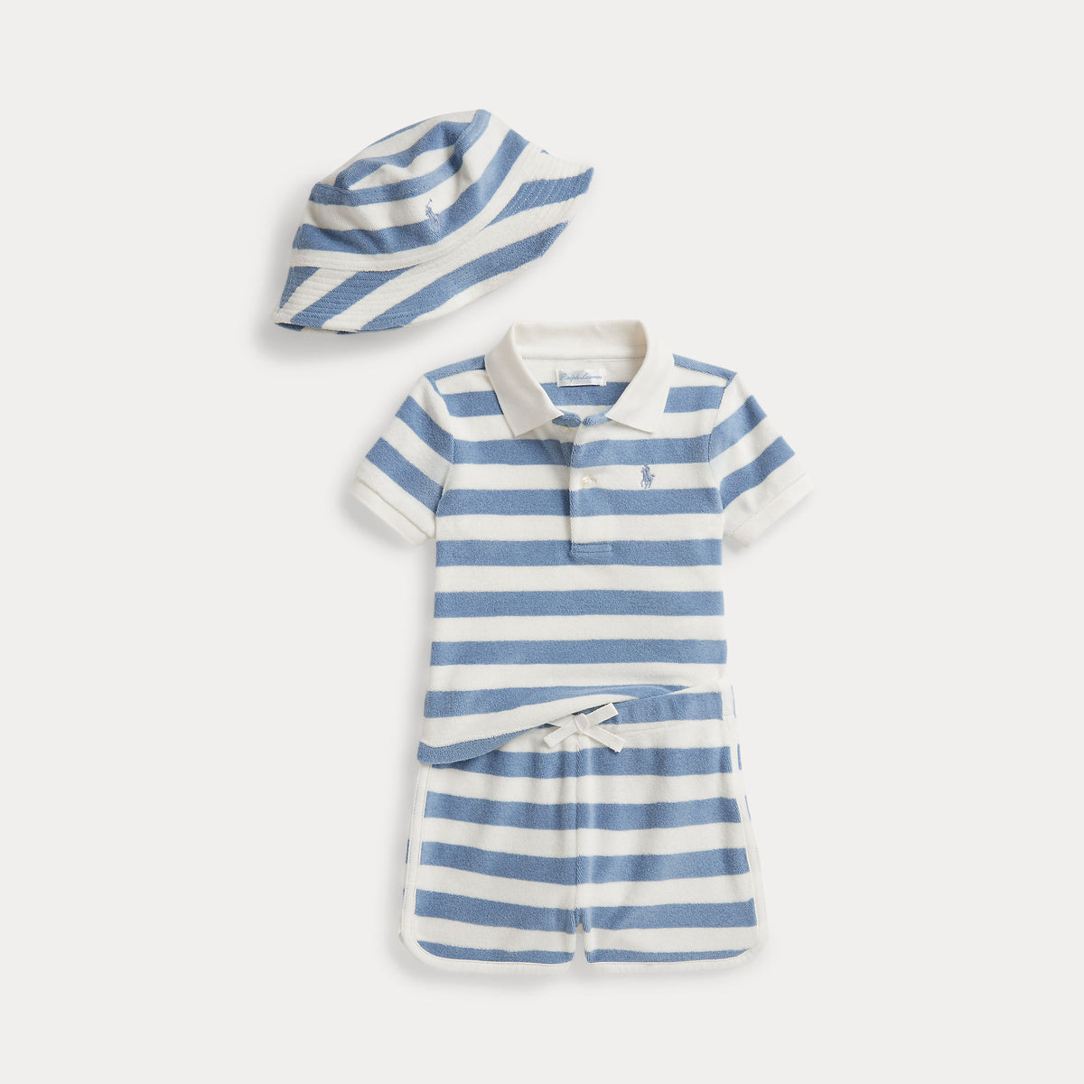 Ralph Lauren Baby Boys Stripe Short Set with Hat | Casa Childrenswear