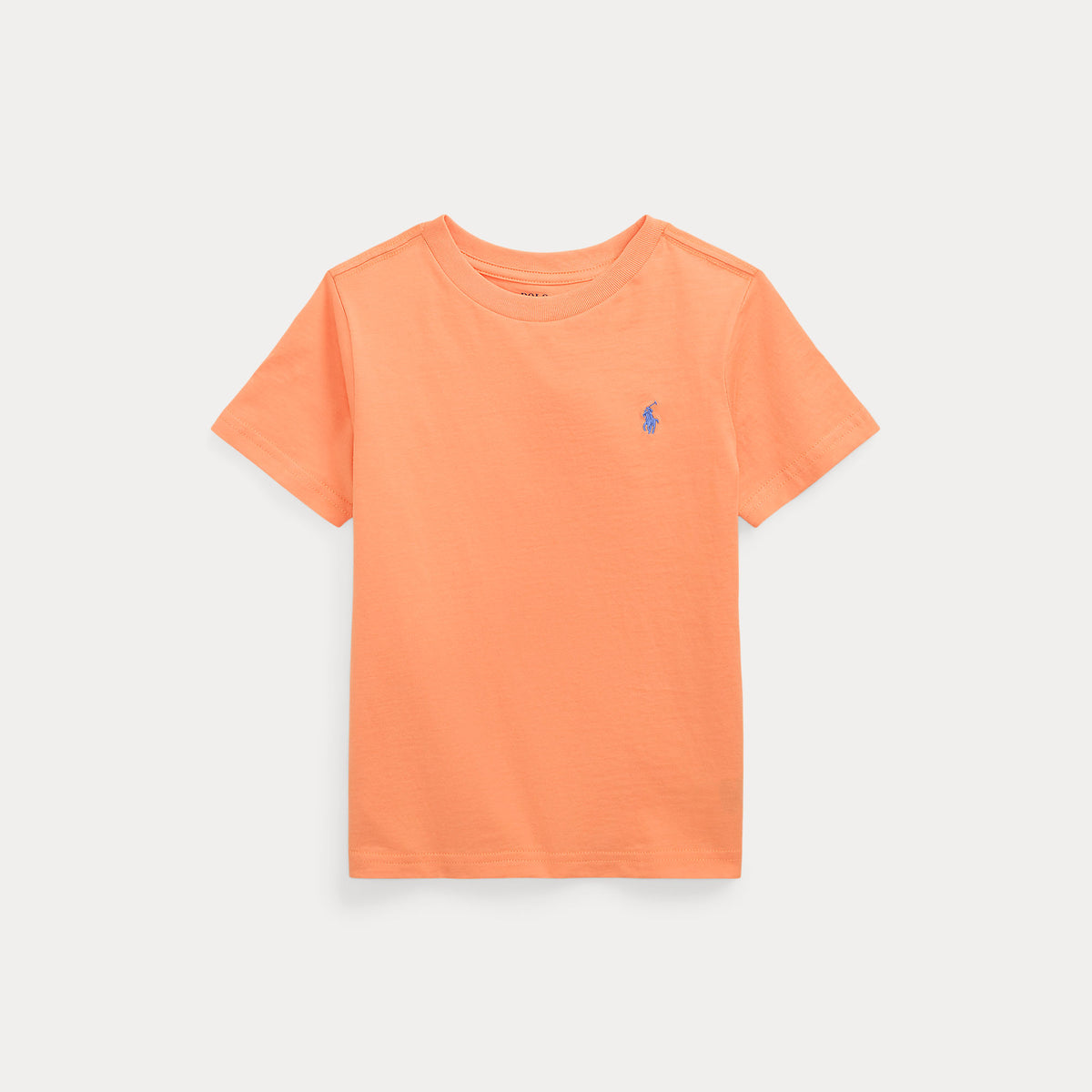 Cotton Jersey Crewneck T-Shirt Orange