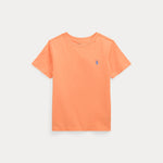 Cotton Jersey Crewneck T-Shirt Orange