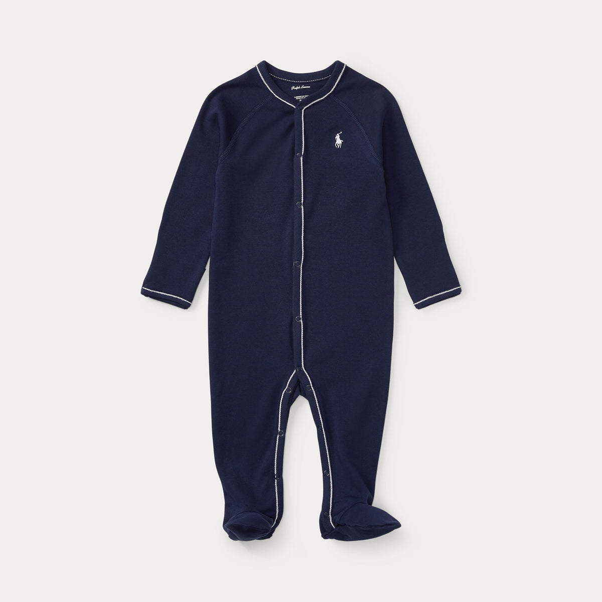 Ralph Lauren Baby Boys Navy Babygrow | Casa Childrenswear