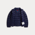 Boys Navy Woven Bomber Jacket