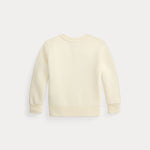 Boys Cream Bear Knit Sweatshirt