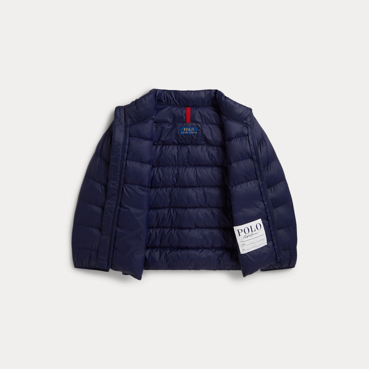 Ralph Lauren Boys Navy Woven Bomber Jacket - detail view