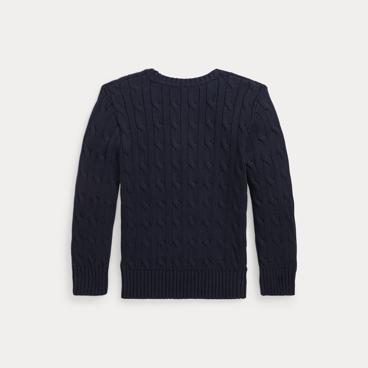 Ralph Lauren Boys Navy Cotton Cable Sweater | Casa Childrenswear
