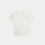Ralph Lauren Boys Ivory Cotton Big Pony Logo T-Shirt | Casa Childrenswear