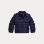 Ralph Lauren Boys Navy Woven Bomber Jacket - front view