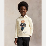 Boys Cream Bear Knit Sweatshirt