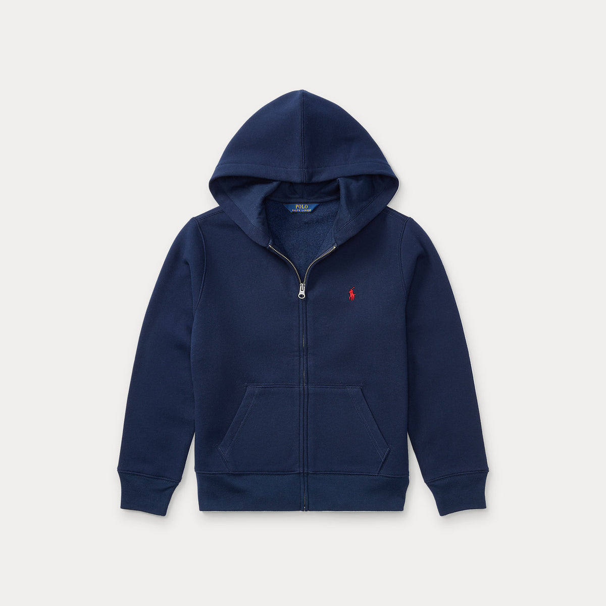 Ralph Lauren Boys Navy Full Zip Hoodie | Casa Childrenswear