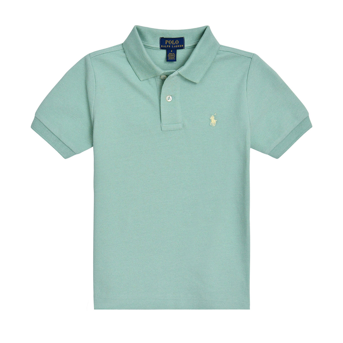 Ralph Lauren Boys Pale Green Mesh Polo Shirt | Casa Childrenswear