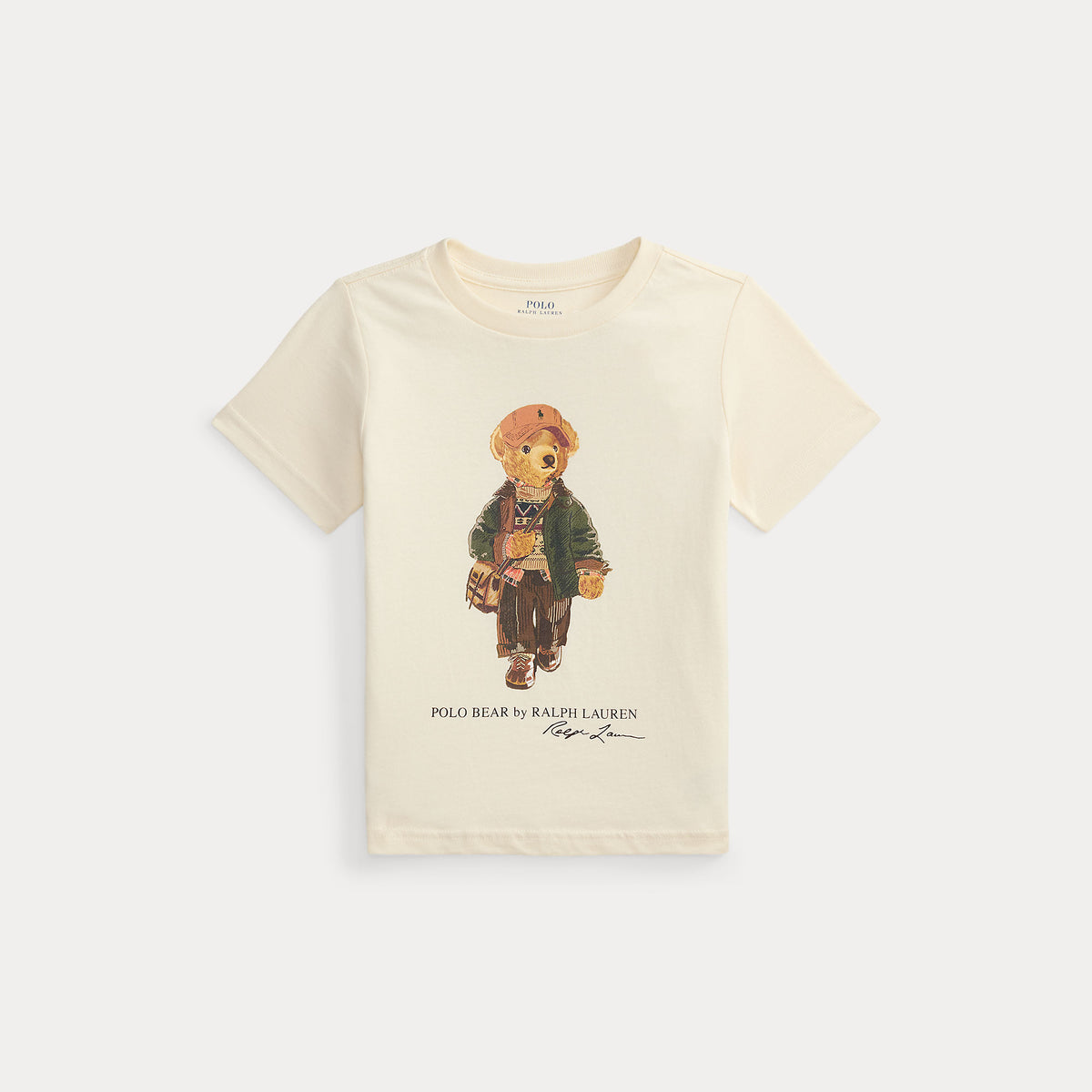 Boys Cream Bear T-Shirt