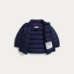 Ralph Lauren Infant Boys Navy Woven Bomber Jacket - detail view