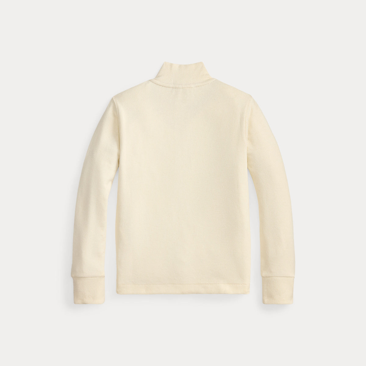 Boys Cream Half-Zip Pullover