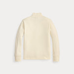 Boys Cream Half-Zip Pullover