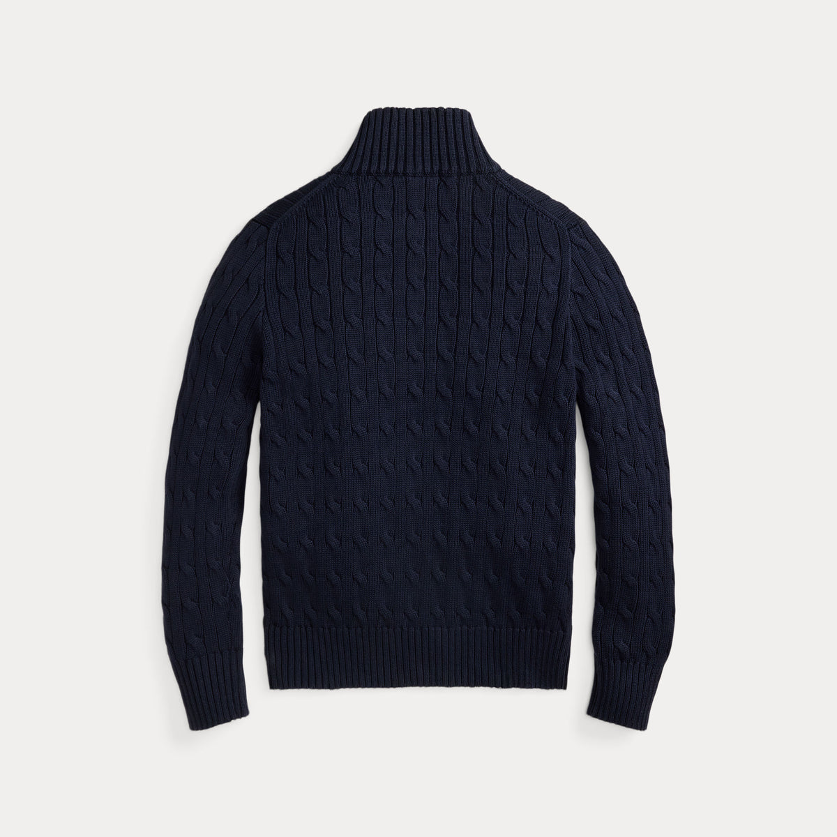 Ralph Lauren Boys Navy Quarter Zip Sweater | Casa Childrenswear