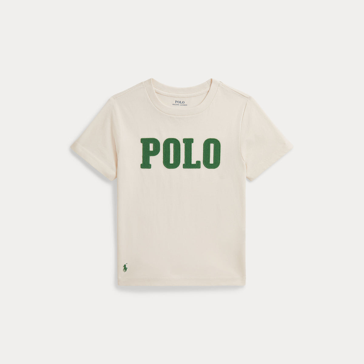 Boys Cream Polo T-Shirt