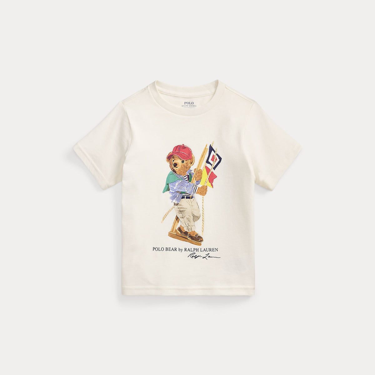 Ralph Lauren Boys Bear Print Crew T-Shirt | Casa Childrenswear