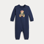 Baby Boys Polo Bear Fleece Coverall