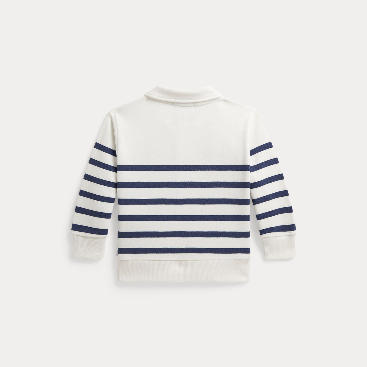 Ralph Lauren Baby Boys Half Zip Striped Sweatshirt | Casa Childrenswear