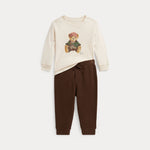 Infant Boys Cream Bear Set