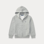 Boys Grey Full Zip Hoodie