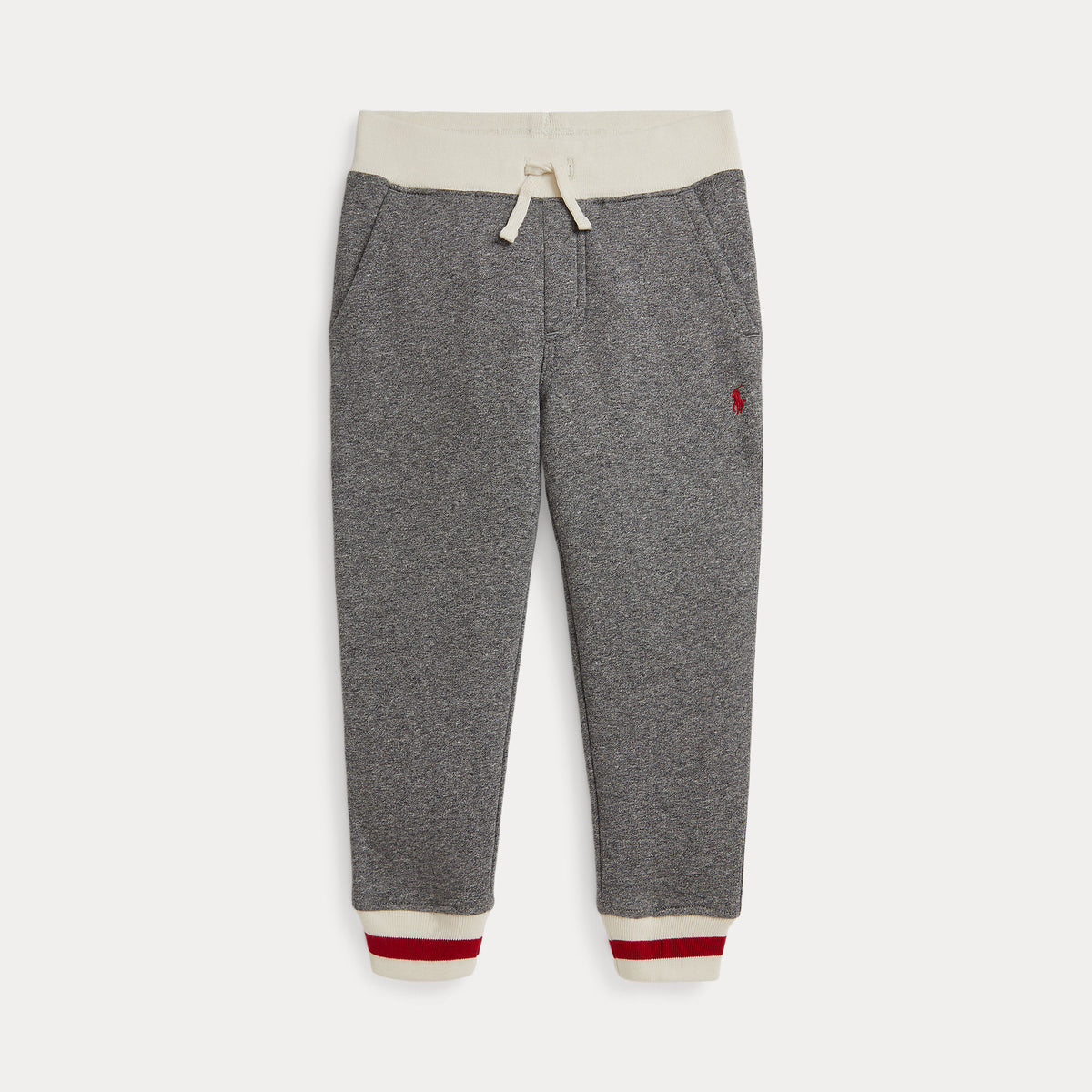 Grey Knit Banded Joggers