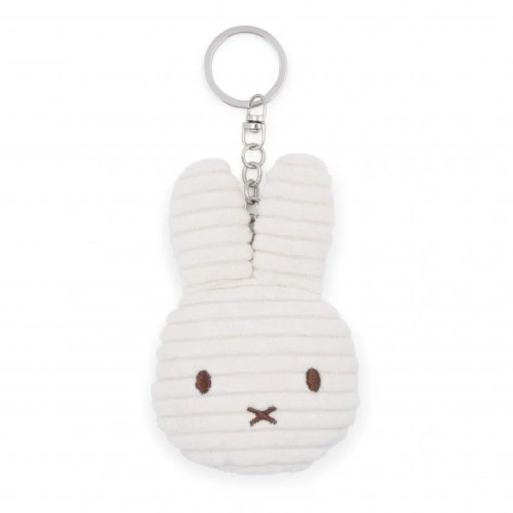 Miffy Flat Corduroy ECO Keyring White - 10 cm