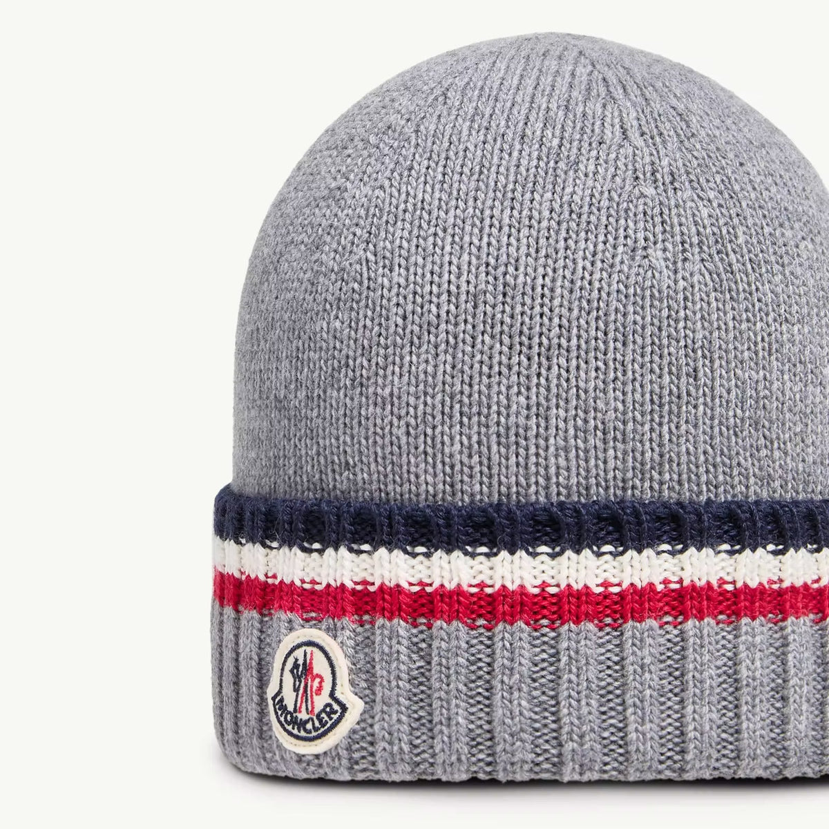 Moncler Enfant Boys Grey Beanie | Casa Childrenswear