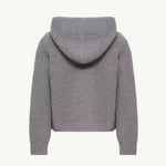 Moncler Enfant Girls Grey Knitted Jacket | Casa Childrenswear