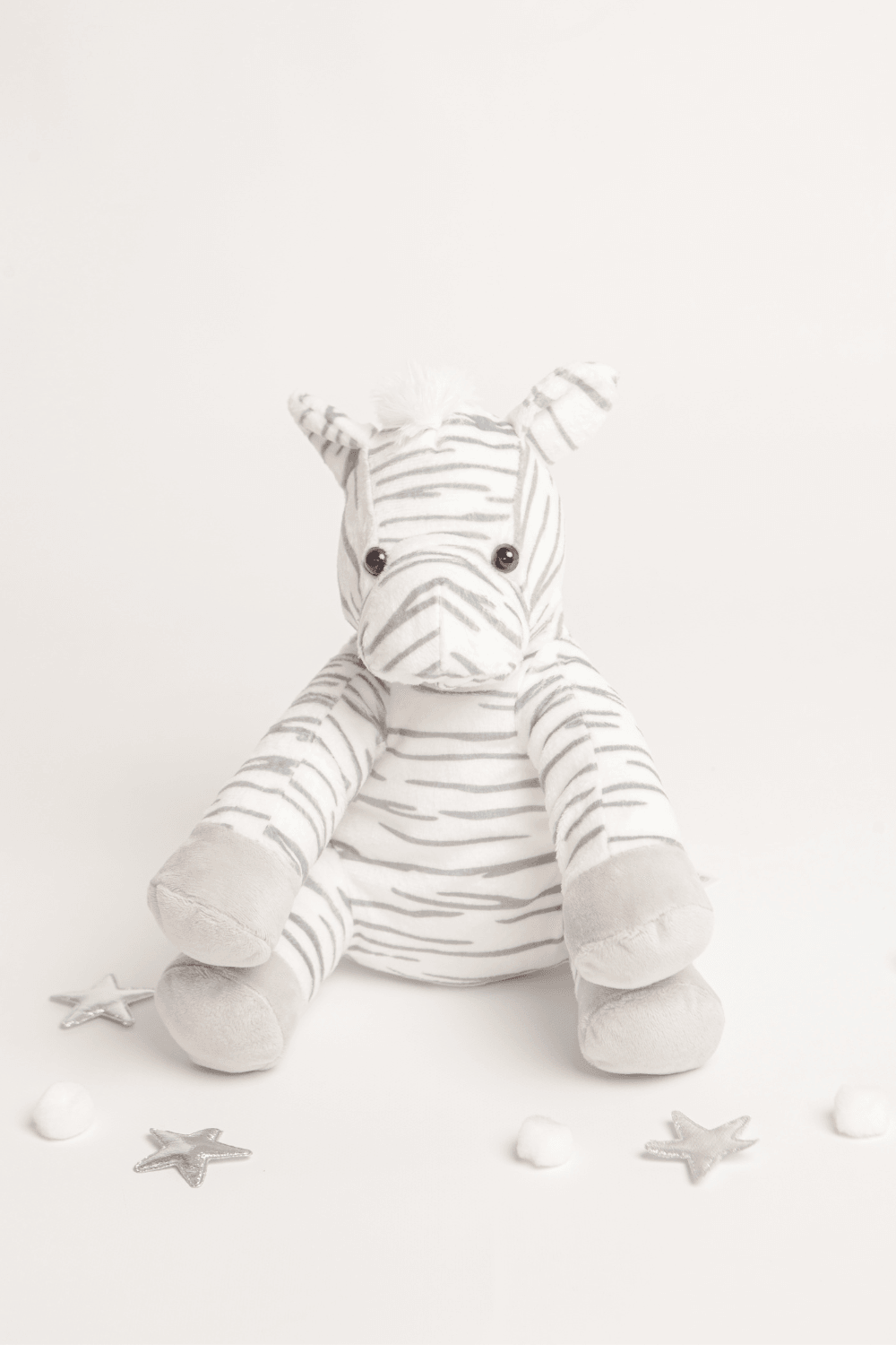 Zizi The Zebra Grey & White Soft Plush Toy